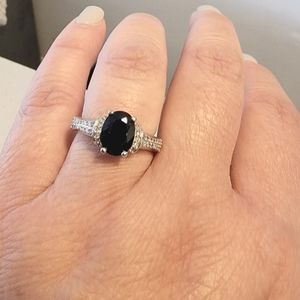 Sapphire and diamond ring